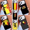 Belgický státní znak Vlajka Pouzdro na telefon pro iPhone 16e 15 14 13 12 17 Pro Max Plus Air 17pro Kryt Coque