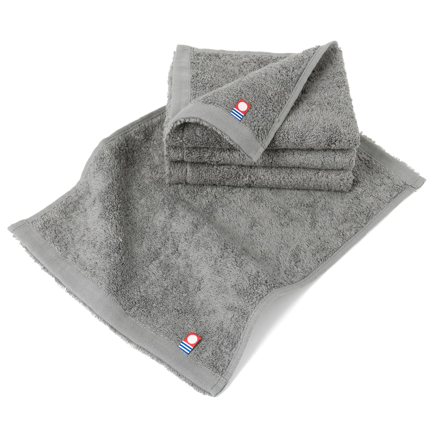 

oruTa Imabari Towel Set of Hand Made in Japan Handkerchiefs, 4, 1.35cm, Men s Towels, (23x31cm, Charcoal)