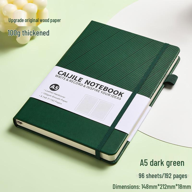 A5 High-Value Custom Strap Notebook & Business Planner Diary with Printable Logo