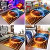 Creative Sports Area Rug Healthy ExerciseTeen Fantastic Basketball Enthusiast Carpet for Home Decor Kid Room ,Etc.