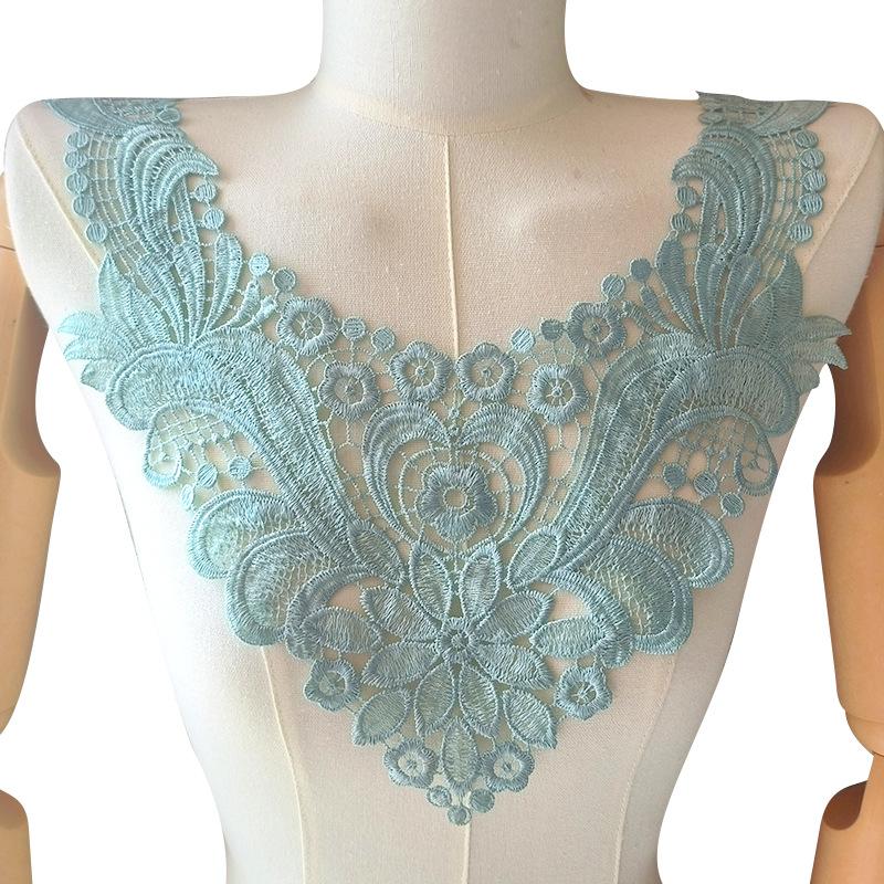 Fashion Retro Water-soluble Lace Collar Polyester Lace Corsage Piece Hollow Fake Collar DIY Accessories