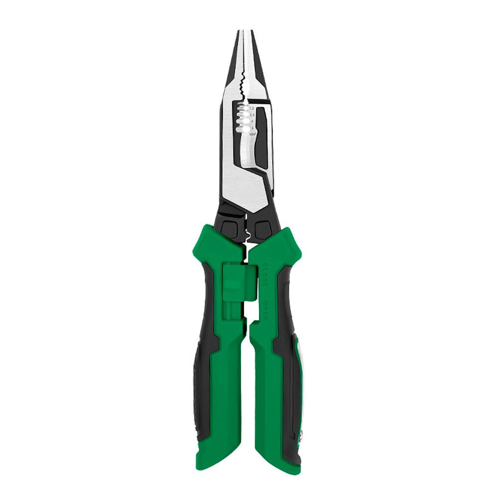 Digftal Electcian Piers,Stripping Pliers with LCD Voltage Tester зелёный