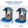 Silicone Perch Extender Compatible With Bird Buddy Feeder – 9" Wide Platform, Adds Space For Multiple Birds, Weather-Resistant Birdbuddy