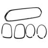5pcs Gloss Black Headlight Taillight Grille Surround Cover Trims Replacement for Mini F55 F56 F57 One Cooper S JCW 2014+