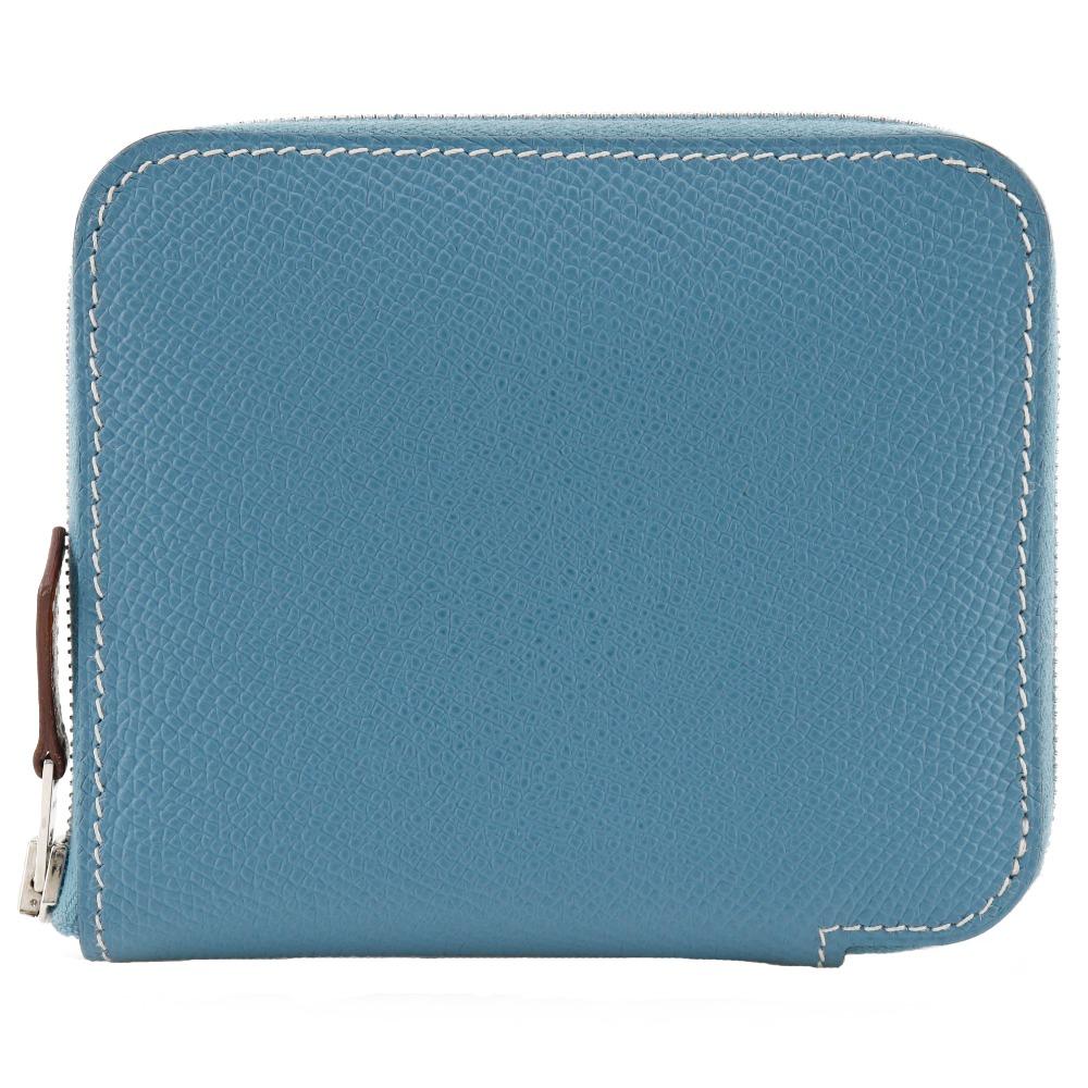 

HERMES Azap compact silk in Bi-Fold Wallet Blue gene Epsom Women Used