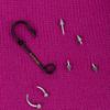 BLACKBLOND BBD Embroth Logo Piercing Beanie (Magenta)