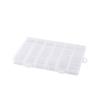 24-Slot Transparent Plastic Storage Box for Accessories and Beading