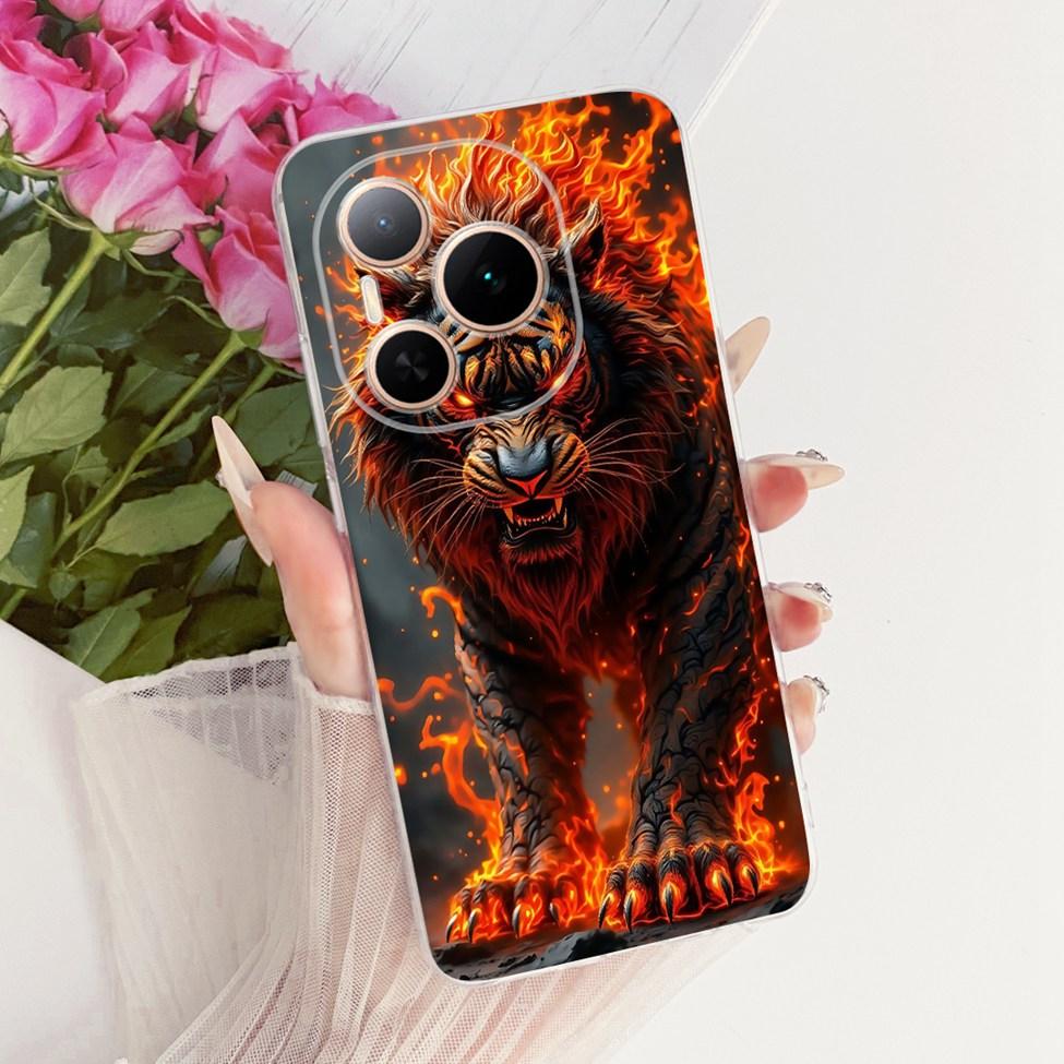 Case For Honor Power 5G Cover DVD-AN00 Transparent Fashion Butterfly Cute Cat Cool Painted Soft Phone Casing For Honor Power 5G