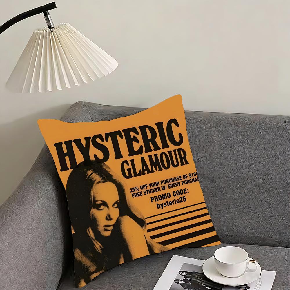 HHysteric GlamourR Brand Cushion Cover Pillowcase Ultra Soft Skin Friendly Fabric Cloud Like Comfort Concealed Zipper