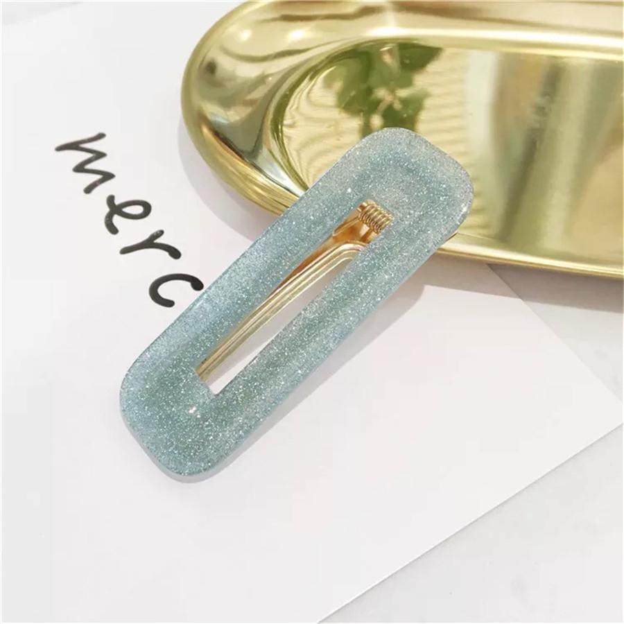 Big Hair Accessories Women Head Pins Fashion Jewelry Water Drop Rectangle Acrylic Hair Clip Barrettes Headwear for Girls