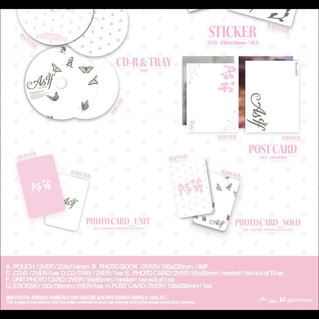 [Pre-order] Ifeye [As If] Photobook Ver. (Hazy Ver. / Daisy Ver.) 3rd EP Album + Free Gift