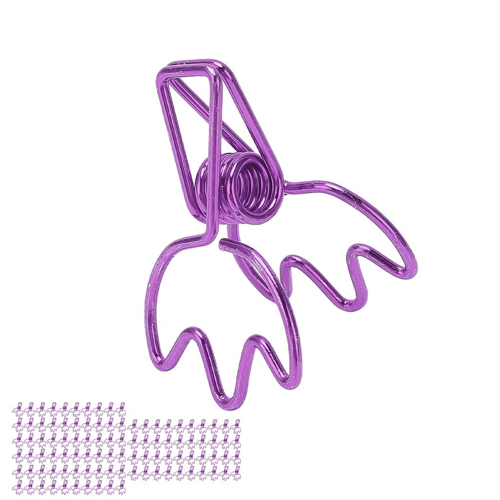 100Pcs Crown Shape Paper Clips Cartoon Cute Metal Binder Clips for Office Supplies School Document Ticket Handbook