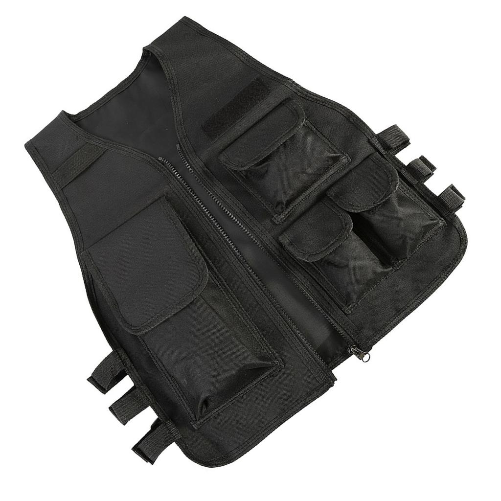 Nylon CS Game Molle Plate Carrier Body Armor Vest For Children (black)