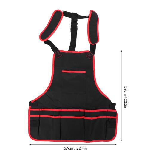 Multifunktions-Arbeitsschürze aus verstellbarem Polyester für den Garten mit Taschen, Werkzeugschürzen, Organizer