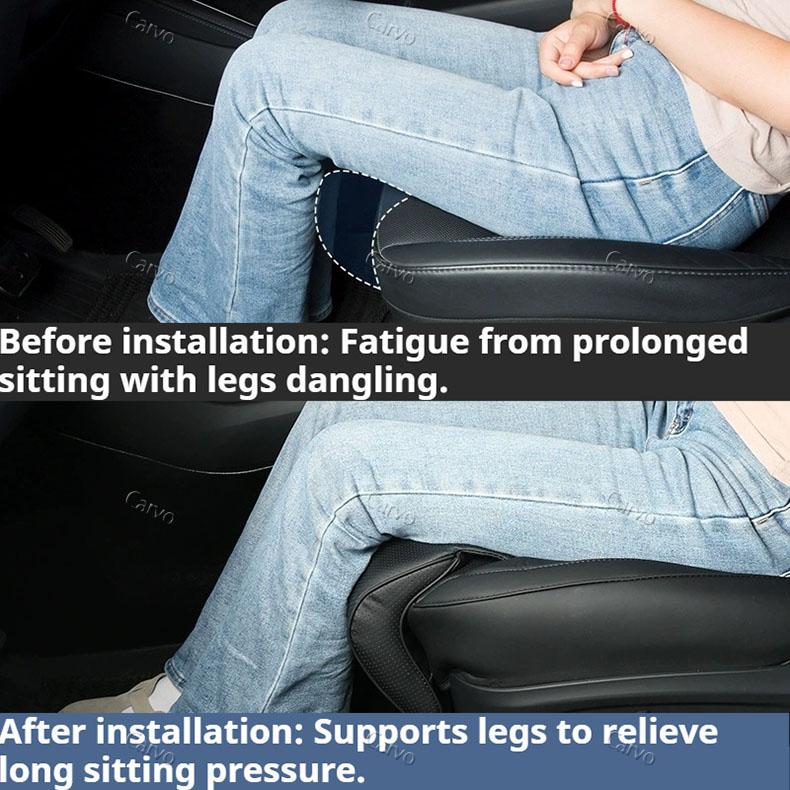 For New Tesla Model Y 2025 Juniper Leg Support Extender Cushion Memory Foam Seat Gap Filler Pad Car Interior Comfort Accessories