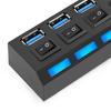 USB Hub Tragbar Mehrere Schnittstellen Tastatur/Maus/U Hochgeschwindigkeits-Disk USB Splitter für Computer