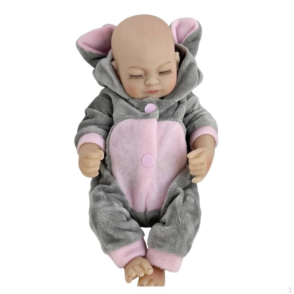 Collectible Infant Figure Waterproof Reborn Doll Authentic Toy for Young Children, Collectors, Bath