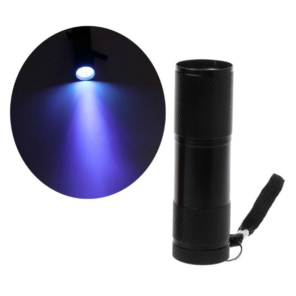 Handheld 9W UV Resin Curing Lamp Light 9 LED 395nm UV Blacklight Flashlights Practical Jewelry Making Tool