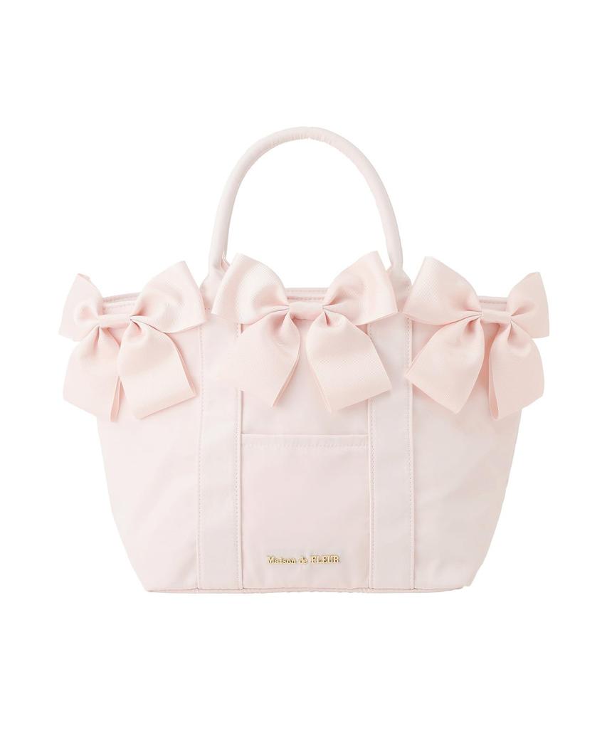Maison de FLEUR Volume Ribbon Tote Size Tote 08001388900 2-Way Bag, Black, F, Bag,