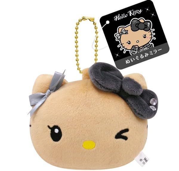 Sanrio Plush Mirror Hello Kitty Gyaru Black