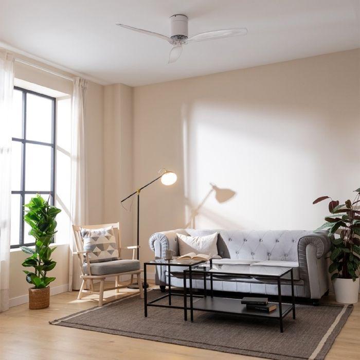 Cecotec Ventilateurs de plafond sans lumière EnergySilence Aero 5285 WhiteTransparent Connected