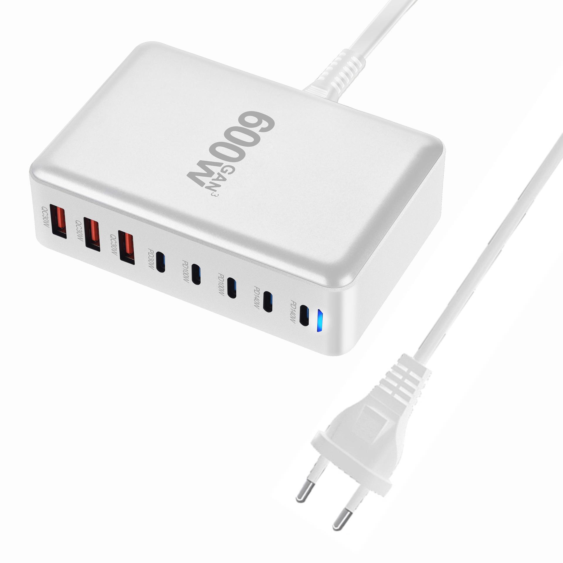 

140W Multifunctional Gallium Nitride Desktop Charger with PD3.1 - Single Port Fast Charging Adapter
