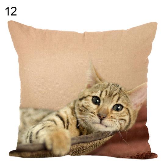 Талос милый кот Мягкая льняная наволочка наволочка домашний автомобиль диван-кровать Декор 545₽