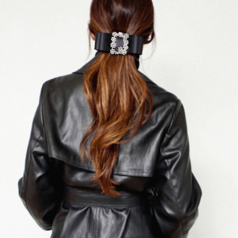 RACOHA Square Splendid Big Ribbon Hairpin