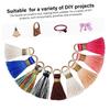 OUNONA 50-Piece Mini Tassel Set with Rings for Keychains, Handmade Charms, Fringe Parts, and Small Decorative Parts for Jewelry Making