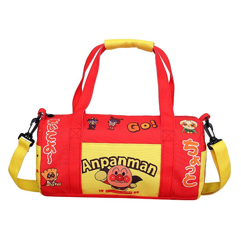 Super Kids Cartoon Mario And Anpanman Print Messenger Bag With Capacity High