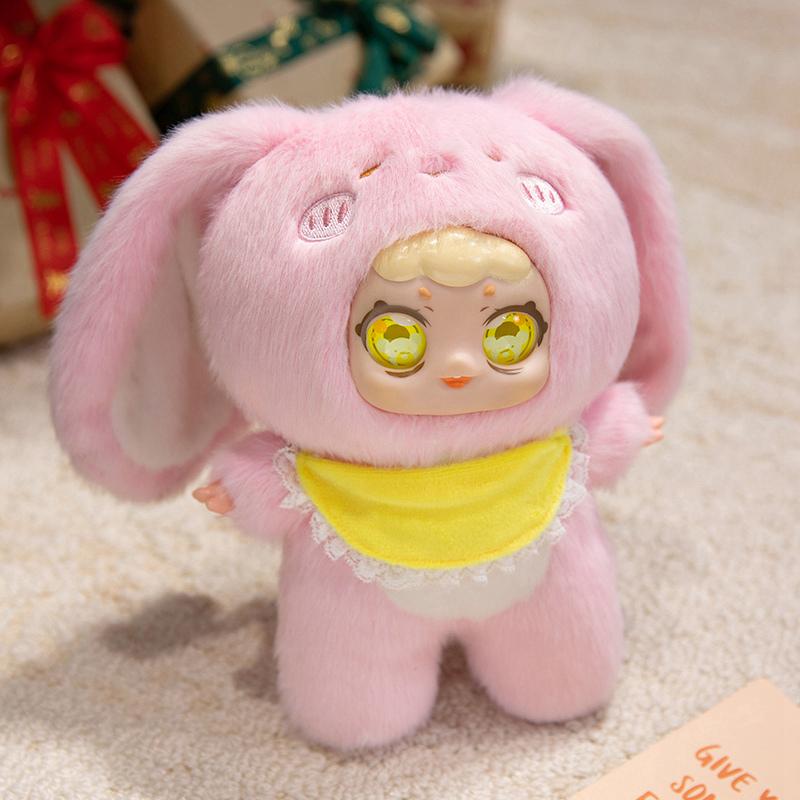 25 см Каваи Милые Животные Виниловое Лицо Плюшевые Игрушки Игрушки Животные Подвеска Динозавры Дельфины Подарок для Любителей Животных Дети Подвеска на Сумку 25cm розовый