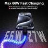 66W RGB luminous data cable dual Type-C fast charging braided cable two pieces 1m