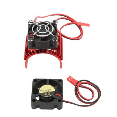 Hobbyfans Motor Kühlkörper und Lüfter Aluminiumlegierung und Kunststoff Motor Kühlkörper Set für F540 550 3650 3660 Motor Rot