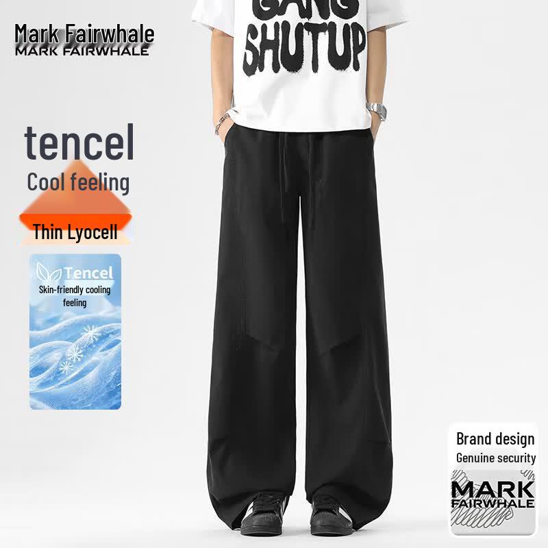 MARK FAIRWHALE Men s Lyocell Blend Wide-Leg Casual Pants XL