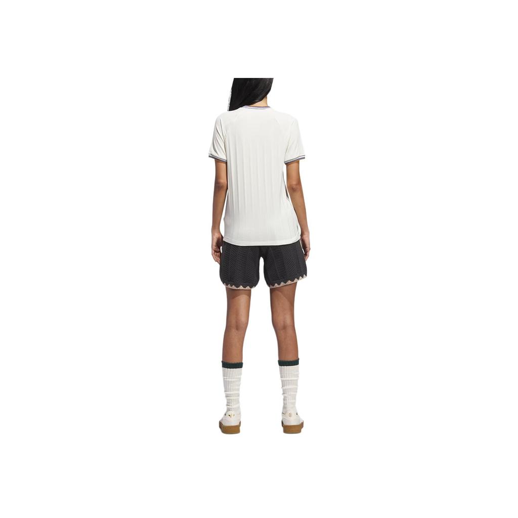 adidas Originals X CLOT Collaboration Gender Neutral Crochet Shorts By Edison Chen Unisex Shorts Carbon-Black JP1600