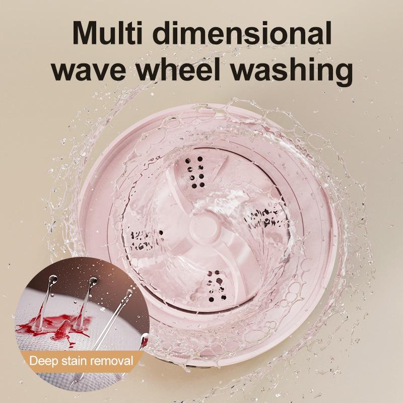 Mini Laundry Cup Dormitory Home Laundry Underwear Socks Wireless Portable Fully Automatic Timed Laundry Mini Washing Machine