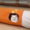 Foldable Cat Tunnel Cat Nest Integrated Cat Straight Tunnel Self-hi To Relieve Boredom Cat Toy