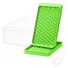 Mini Ice Cube Tray with Shovel And Storage Box Easy Release Ice Mold 104 Cubes Ice Ball Maker for Freezer Chilling Drink Coffee Juice