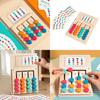 Wooden Brain Teaser Cards With Fourcolor Puzzle For Early Education And Cognitive Development