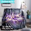 Custom Name Blanket Baltimore Team Spirit Blanket Bedding Blanket for Travel, Camping, Living Rooms, Offices, Sofas, Fan Christmas Gift