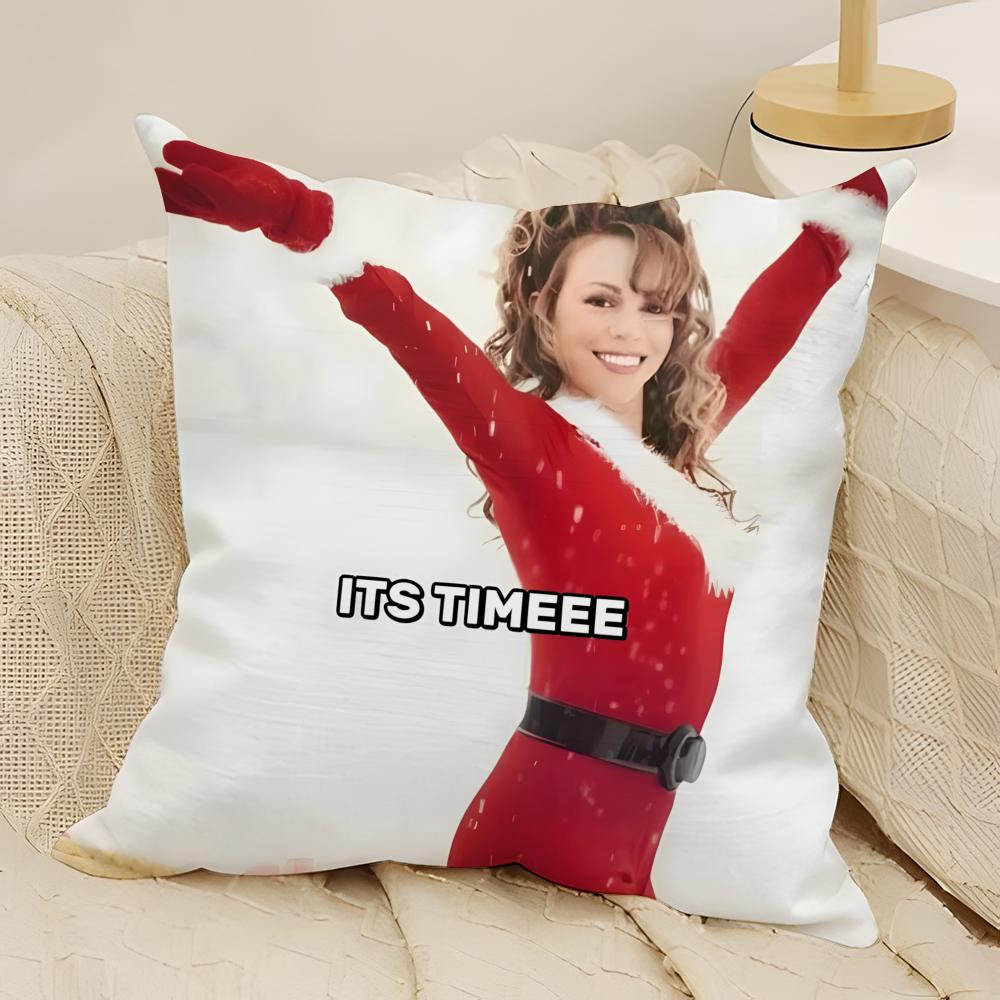 

All I Want for Christmas ls You Pillow Case Natural Linen DoubleSided Printing Sofa Home Decor Cushion Cover 30X30cm