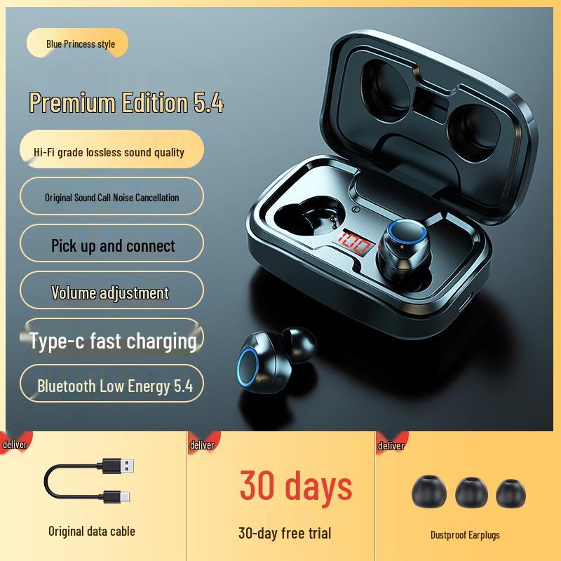TWS-X10 High-Quality Wireless Bluetooth Earbuds Dual In-Ear Music Sound.