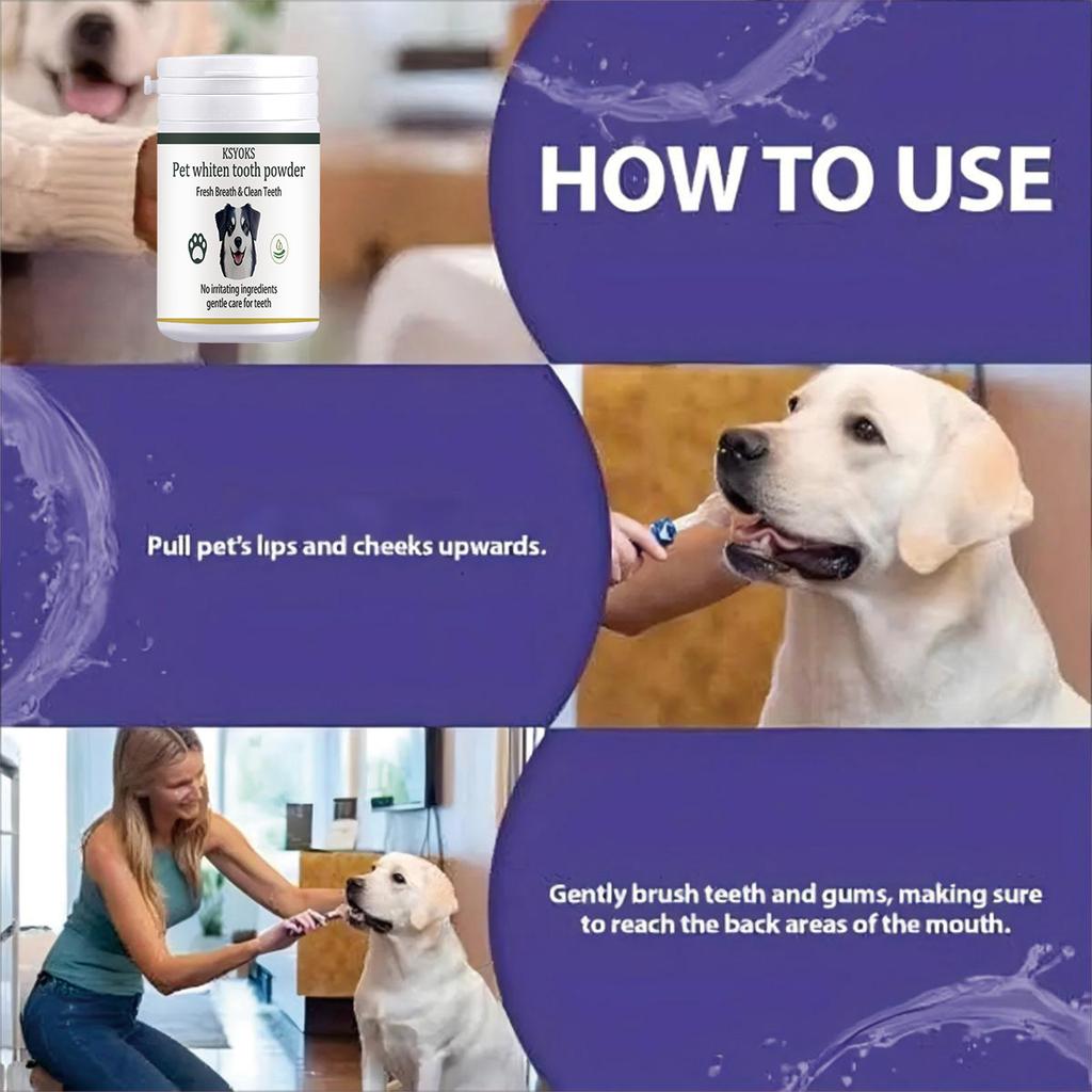 Pet Tooth Powder Brings a Delicate and Clean Feeling, and After Cleaning