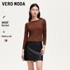 VEROMODA Women's 3D Bow Crochet Slim-Fit Knit Top