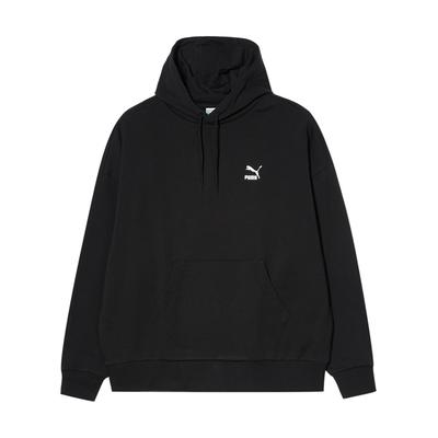 Puma Bequemer Logo Pullover Hoodie Herren Sweatshirts Schwarz 621892-01