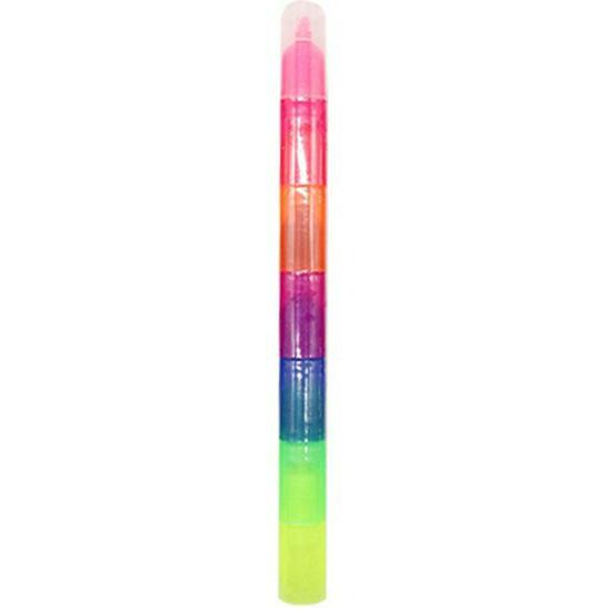 Colorful Animal-Themed Stress Relief Markers: Flexible Decompression Art Supplies for Kids with Sleeves and Fluorescent Planner Pens.