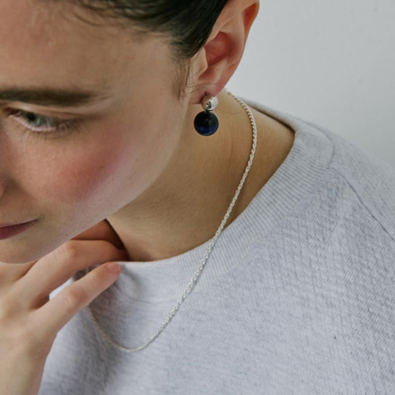 Etrive Ball Drop Earrings In Tiger Eye