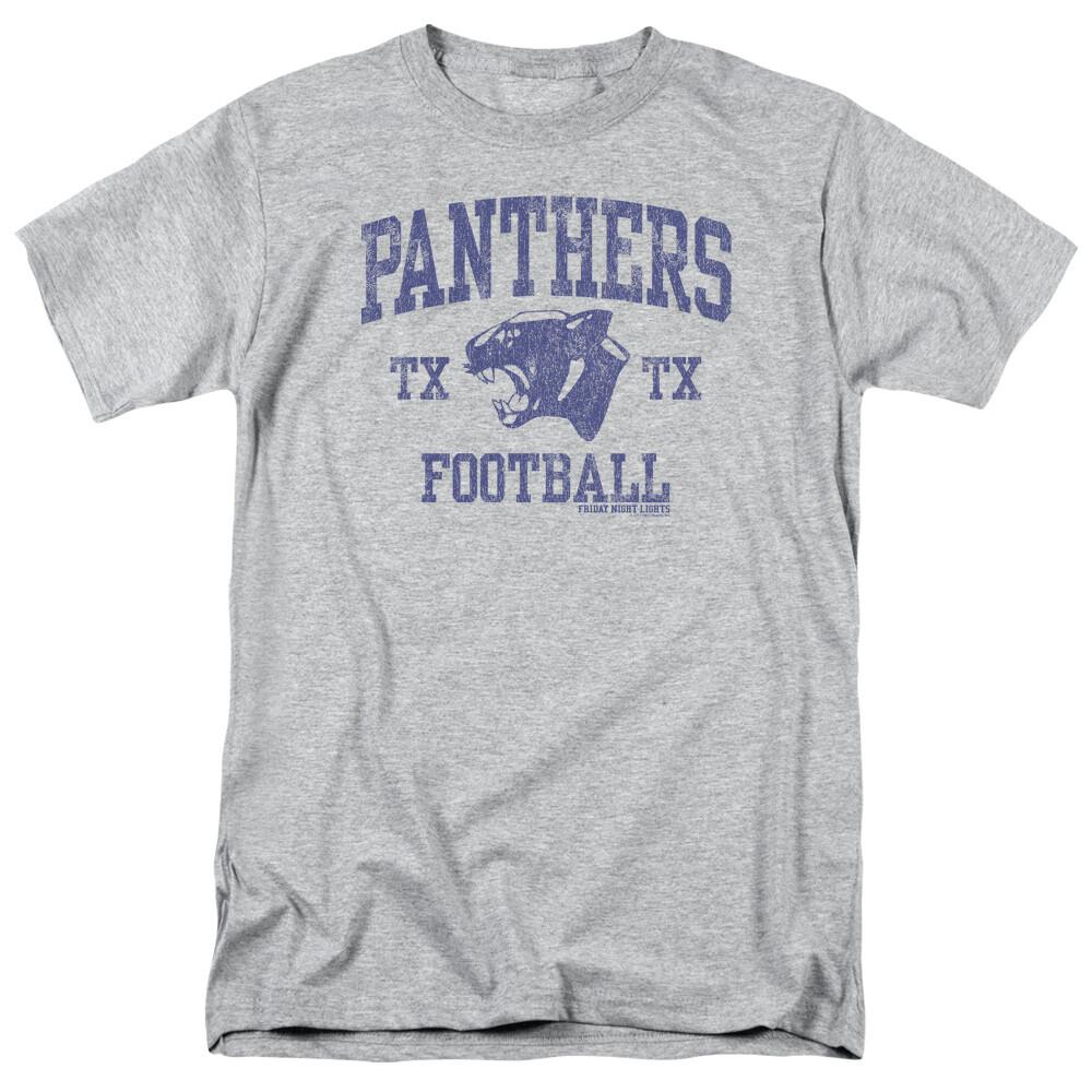 Friday Night Lights Panther Arch Logo T Shirt Mens Licensed Classic Sport Grey XXXL