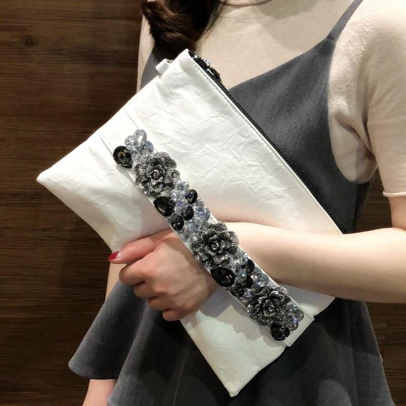 

2025 Luxury Women 3D Flower Diamonds Top Handle Square Handbag Famous Brand Crossbody Shoulder Bag Female Wedding Party Tote Bag