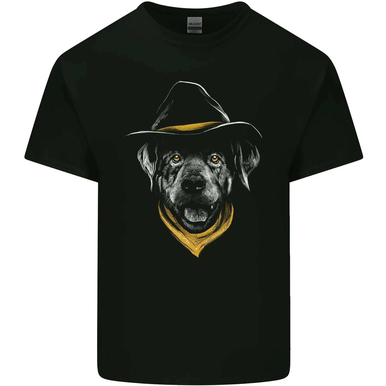Cowboy Dog Kids T-Shirt Childrens XL
